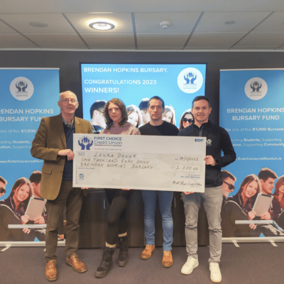 LtoR: Joe Butler, FCCU; Laura Dunne; Peter Hopkins; Shane Melia, FCCU.